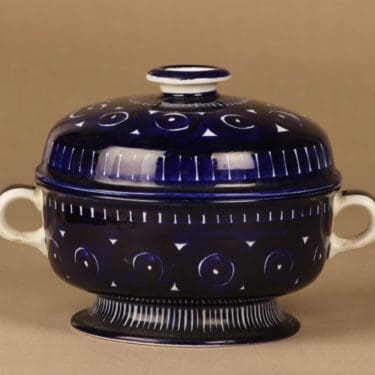 Arabia Valencia tarjoilukulho, käsinmaalattu, suunnittelija Ulla Procope, käsinmaalattu, 1.08 l, signeerattu