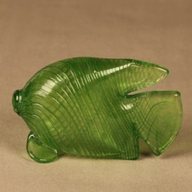 Nuutajärvi Lehtikala, vihreä, suunnittelija Kerttu Nurminen,