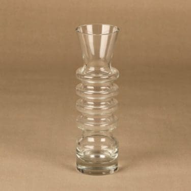 Riihimäen lasi Padoga maljakko, kirkas, suunnittelija Nanny Still,