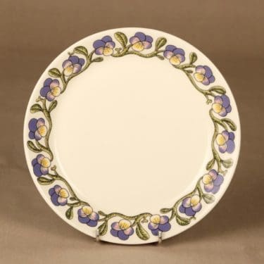 Arabia Keto-Orvokki lautanen, monivärinen, suunnittelija Heikki Orvola, kukka, ornamentti