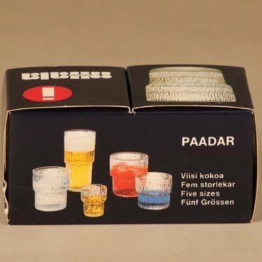 Iittala Paadar juomalasi, 24 cl, 2 kpl, suunnittelija Tapio Wirkkala, 24 cl