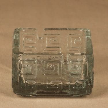 Riihimäen lasi Taalari tuhka-astia, kirkas, suunnittelija Tamara Aladin,