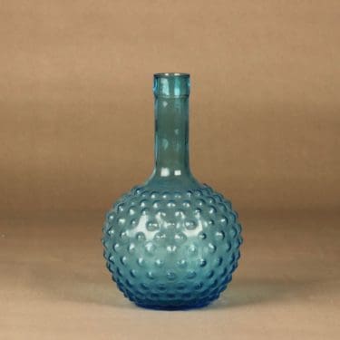 Nuutajärvi Näppylä karahvi, turkoosi, suunnittelija tuntematon,