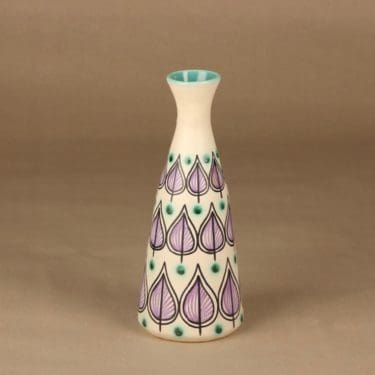 Kupittaan savi maljakko, käsinmaalattu, suunnittelija , käsinmaalattu