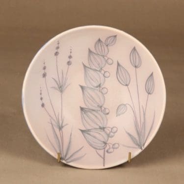 Kupittaan savi malja, käsinmaalattu, suunnittelija Atso Eskola, käsinmaalattu, signeerattu