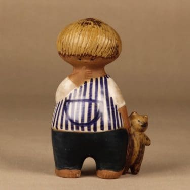 Gustavsberg Larsonin lapset figuuri, Malin, suunnittelija Lisa Larsson, Malin, signeerattu