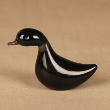 Nuutajärvi lintu , signeerattu, suunnittelija Jaakko Niemi, signeerattu