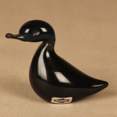 Nuutajärvi lintu , signeerattu, suunnittelija Jaakko Niemi, signeerattu