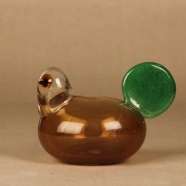 Nuutajärvi lintu , Sulo, suunnittelija Oiva Toikka, Sulo, signeerattu