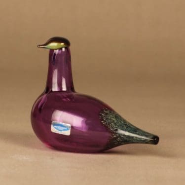 Nuutajärvi lintu , Suosorsa, suunnittelija Oiva Toikka, Suosorsa, signeerattu