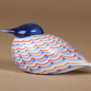 Nuutajärvi lintu , Fantasy bird, suunnittelija Oiva Toikka, Fantasy bird, signeerattu