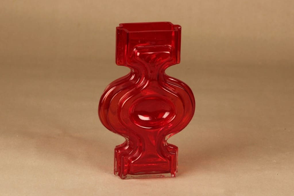 Riihimäen lasi Kartano maljakko, Aitan lukko, suunnittelija Helena Tynell, Aitan lukko