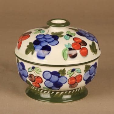 Arabia Palermo kulho, kannellinen, suunnittelija Dorrit von Fieandt, kannellinen, signeerattu