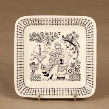 Arabia Emilia bowl, black/white designer Raija Uosikkinen