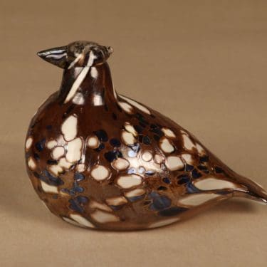 Nuutajärvi lintu , Ruffed Grouse, suunnittelija Oiva Toikka, Ruffed Grouse, signeerattu, numeroitu