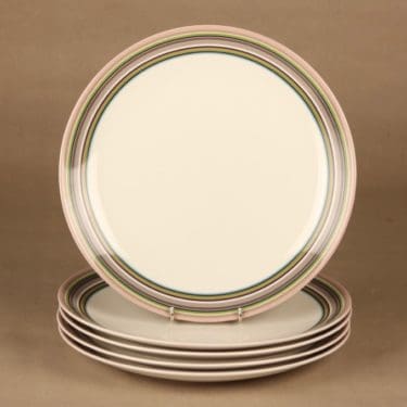 Iittala Origo lautanen, 26 cm, 5 kpl, suunnittelija Alfredo Häberli, 26 cm, raitakoriste