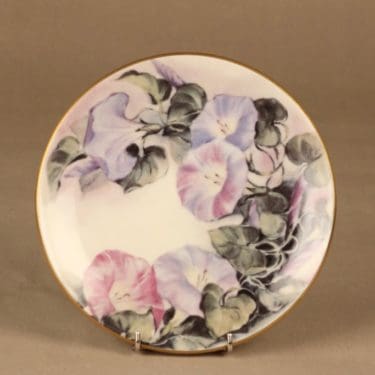 Arabia Romanttinen Puutarha seinälautanen, Päivänsini, suunnittelija Riikka Hautamäki, Päivänsini