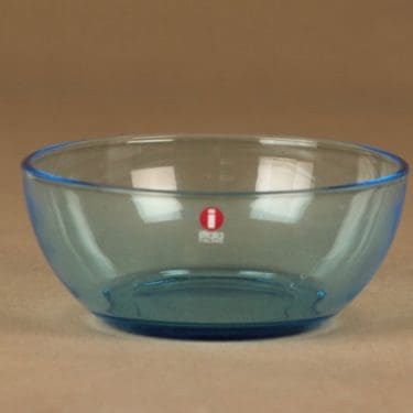 Iittala annoskulho, vedensininen, suunnittelija Kaj Franck,