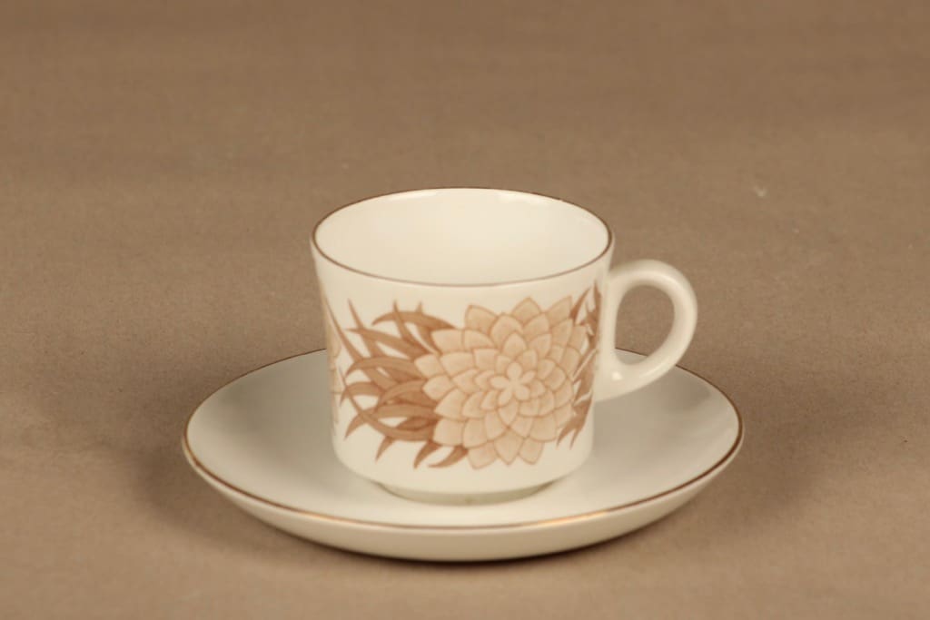 Arabia Pulmu coffee cup and plates(2) designer Raija Uosikkinen 2