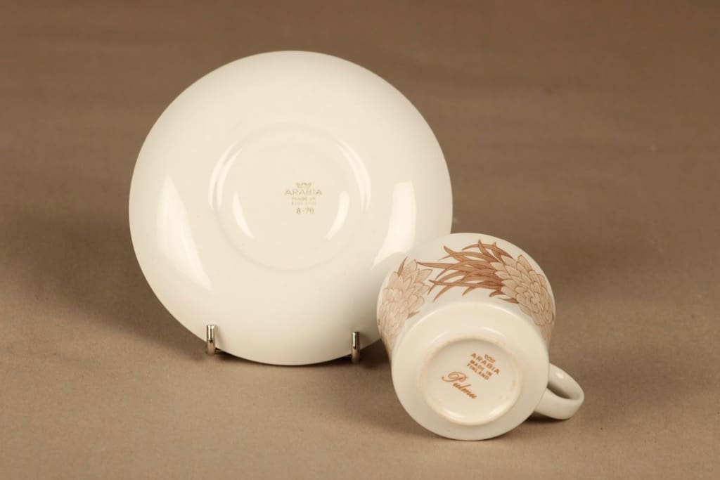 Arabia Pulmu coffee cup and plates(2) designer Raija Uosikkinen 4