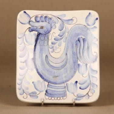 Arabia seinälautanen, käsinmaalattu, suunnittelija , käsinmaalattu, lintu, kukka