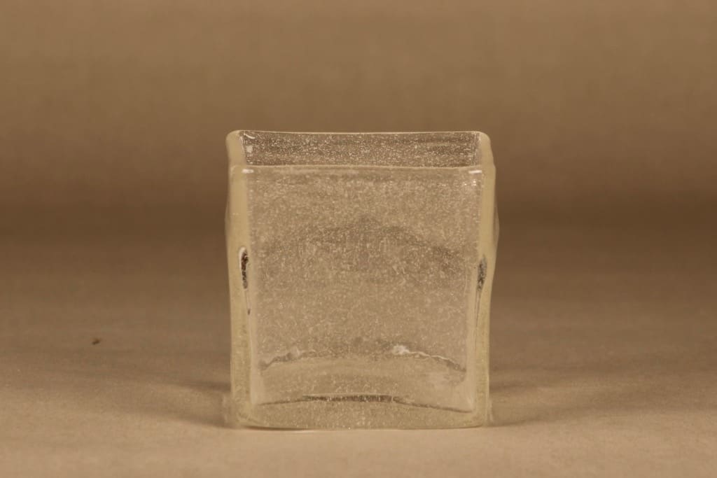 Nuutajärvi Iglu maljakko, kirkas, suunnittelija Oiva Toikka,