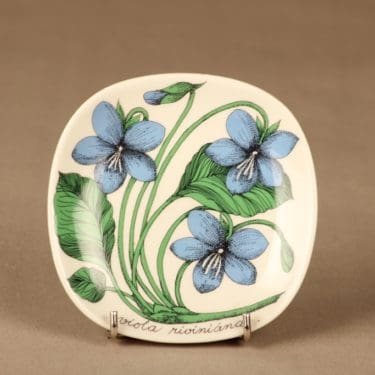 Arabia Botanica seinälautanen, Metsäorvokki, suunnittelija Esteri Tomula, Metsäorvokki, Viola riviniana