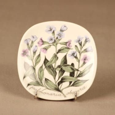 Arabia Botanica seinälautanen, Lehtoimikkä, suunnittelija Esteri Tomula, Lehtoimikkä, Pulmonaria obscura