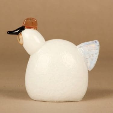 Nuutajärvi lintu , Onnellinen kana, suunnittelija Oiva Toikka, Onnellinen kana, signeerattu