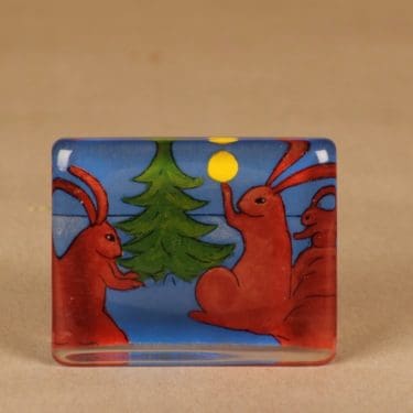 Iittala lasikortti, puput, suunnittelija Heljä Liukko-Sundström, puput