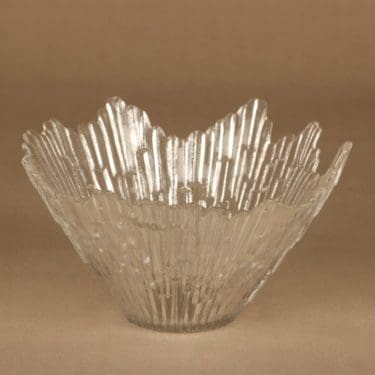 Humppila Revontulet bowl, clear designer Tauno Wirkkala