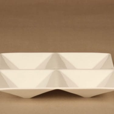 Arabia KF1 lokerovati, valkoinen, suunnittelija Kaj Franck,