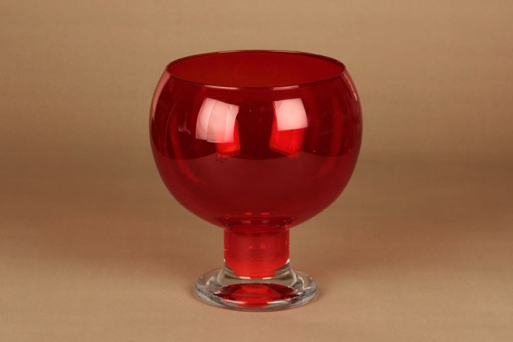 Riihimäen lasi Old King Cole punch bowl designer Erkkitapio Siiroinen