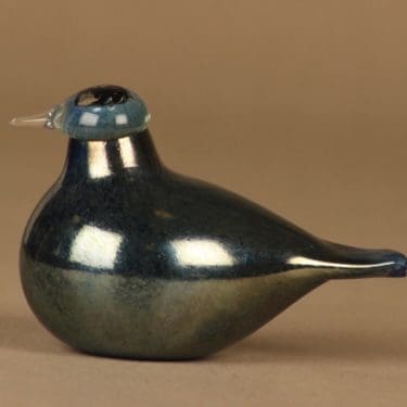 Nuutajärvi Lintu Pieni, yrityslintu, suunnittelija Oiva Toikka, yrityslintu, signeerattu