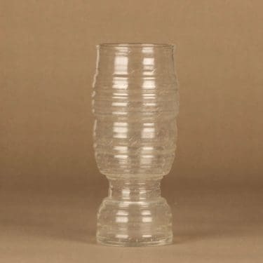 Nuutajärvi Sargasso vase, clear designer Kaj Franck