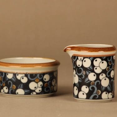 Arabia Taika sokerikko ja kermakko, suunnittelija Inkeri Seppälä,