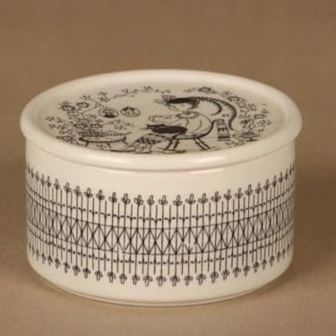 Arabia Emilia jar with lid designer Raija Uosikkinen