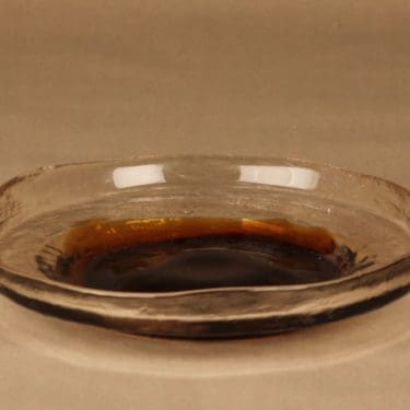 Humppila Kivi-Set tarjoiluvati, ruskea, kirkas, suunnittelija Pertti Santalahti,