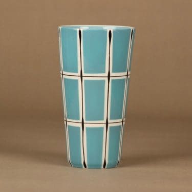 Arabia maljakko, käsinmaalattu, suunnittelija Olga Osol, käsinmaalattu, signeerattu