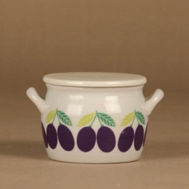 Arabia Pomona Plum jar designer Raija Uosikkinen