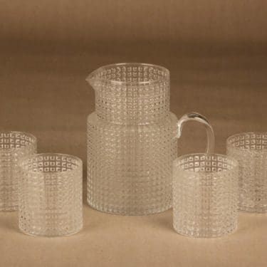 Nuutajärvi OTK pitcher and glass(4) designer Kaj Franck