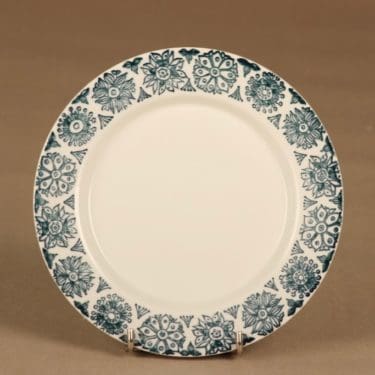 Arabia Kekri lautanen, 17 cm, suunnittelija Raija Uosikkinen, 17 cm, kukka, asbrakti