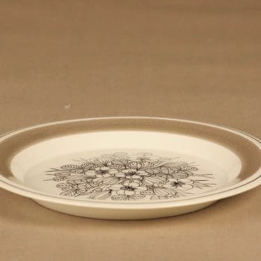 Arabia Krokus lautanen, 24.5 cm, suunnittelija Esteri Tomula, 24.5 cm, kukka