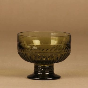 Riihimäen lasi Olga jälkiruokamalja, jalallinen suunnittelija tuntematon