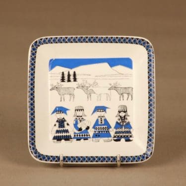 Arabia Lappi vati, suunnittelija Raija Uosikkinen, lappi, serikuva, maakunta