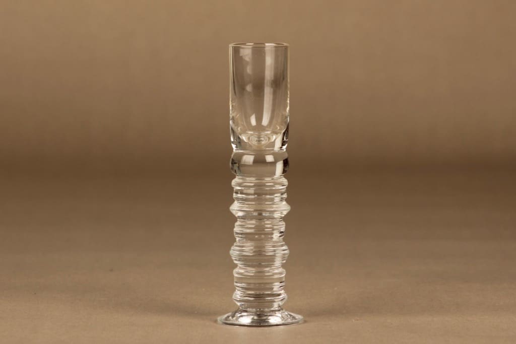 Nuutajärvi Jatsari snapsilasi, 3 cl, suunnittelija Oiva Toikka, 3 cl