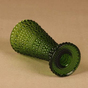 Nuutajärvi Kastehelmi kääntömaljakko, vihreä, suunnittelija Oiva Toikka,  kuva 2