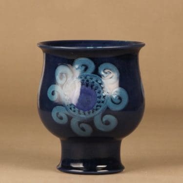 Arabia HLA maljakko, käsinmaalattu, suunnittelija Hilkka-Liisa Ahola, käsinmaalattu, signeerattu