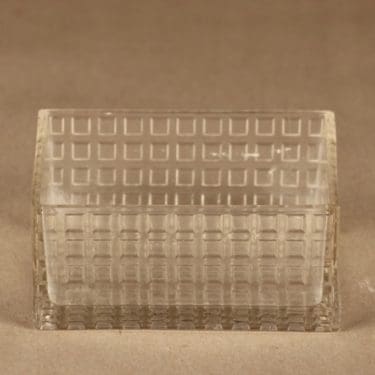 Nuutajärvi Ruuturitari kulho, neliskulmainen, suunnittelija Kaj Franck, neliskulmainen