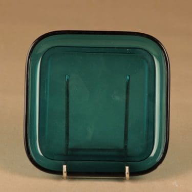 Nuutajärvi 5269 lautanen, turkoosinvihreä, suunnittelija Kaj Franck,